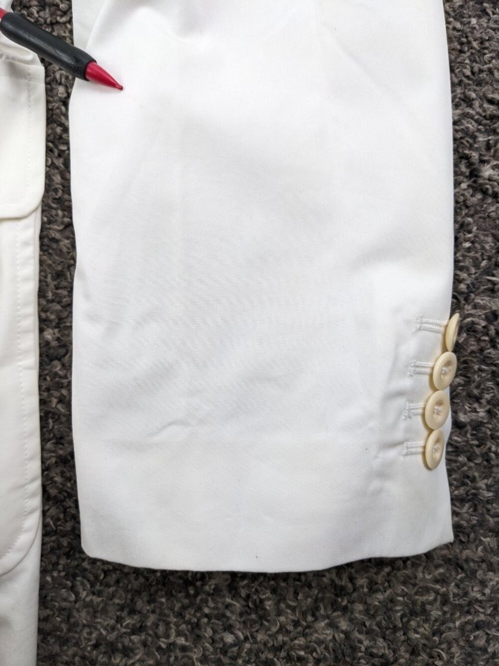 Vintage Polo Ralph Lauren Unstructured Cotton Sport Coat White Mens Medium 40R - Picture 12 of 14